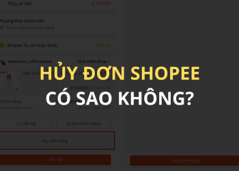 Người bán hủy đơn hàng Shopee có sao không?