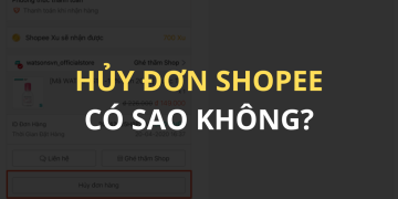 Người bán hủy đơn hàng Shopee có sao không?