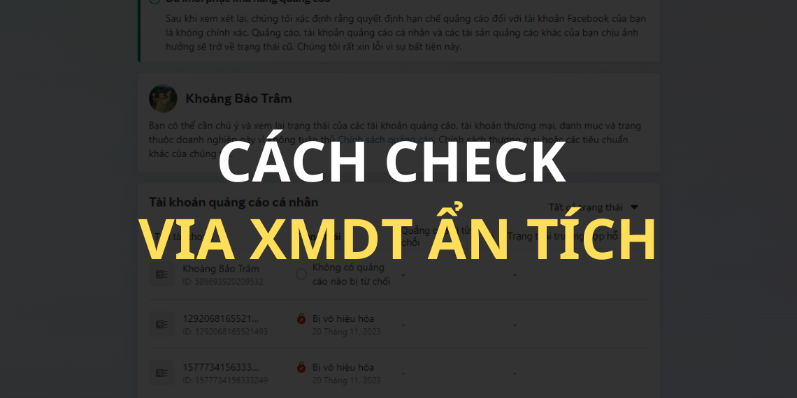 Code kiểm tra VIA XMDT ẩn tích